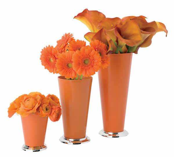 Orange Mint Julep Vase/Cup