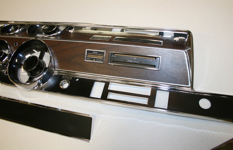 1970 Plymouth Duster Rally Dash Glove Box Strip Restoration